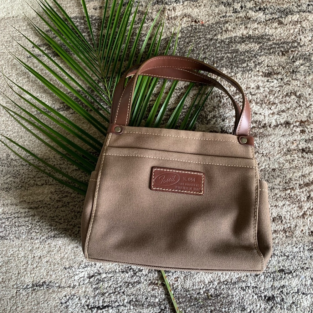 🌿🐚Fossil Y2K Mini Canvas Bag🐚🌿